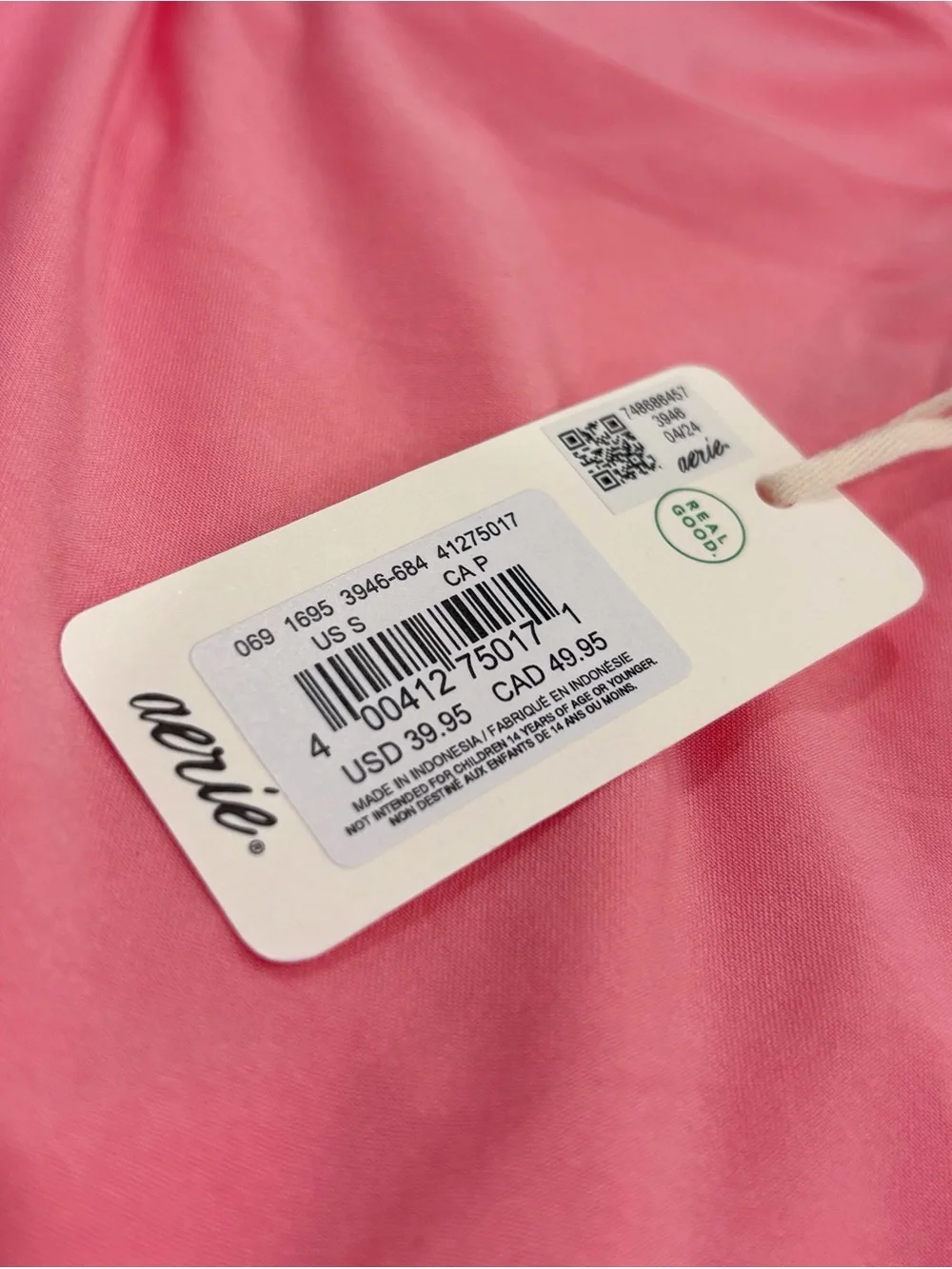 Aerie Smoothez Pink bodysuit
